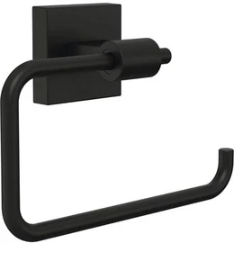 Soporte de papel higiénico Franklin de latón máximo en negro mate - Imagen 1 de 2