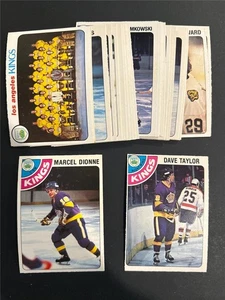 1978-79 OPC O-Pee-Chee Los Angeles Kings Team Set 28 cartas casi nuevo/como nuevo+ Dave Taylor radiocontrol - Imagen 1 de 5