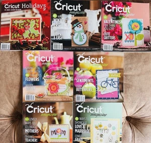 Lot 7 Cricut Magazine- Holidays, Valentine, Winter, Easter, Moms, Teacher, More! - Picture 1 of 8