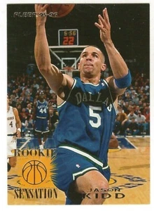 1995-96 FLEER #5 OF 15 JASON KIDD ROOKIE SENSATIONS - Picture 1 of 1