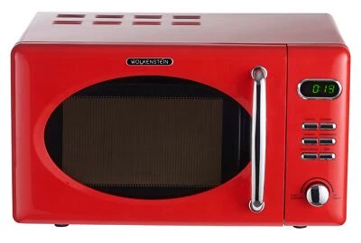 Wolkenstein Mikrowelle MW720 FRW - rot, Retro-Design, 700Watt, 20l, nostalgie - Bild 1 von 4