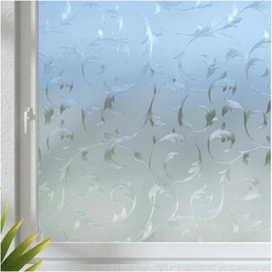 Premium 3D reflektierende dekorative geätzte Glas Vinyl Sichtschutz Fensterfolie - Bild 1 von 5