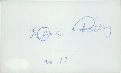 Dave Philley Chicago White Sox Signed 3x5 Index Card JSA Authenticated - Image 1 of 3