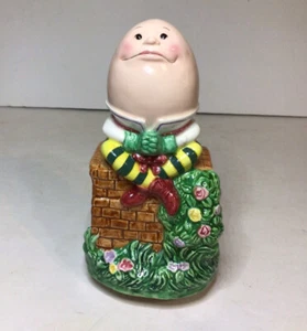 Lefton Humpty Dumpty Music Box 6 1/4 Inches Tall Rotates Porcelain - Picture 1 of 12