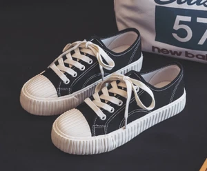 Canvas Woman Casual Flat Shoes Sneakers Summer New Fashion - Picture 1 of 12