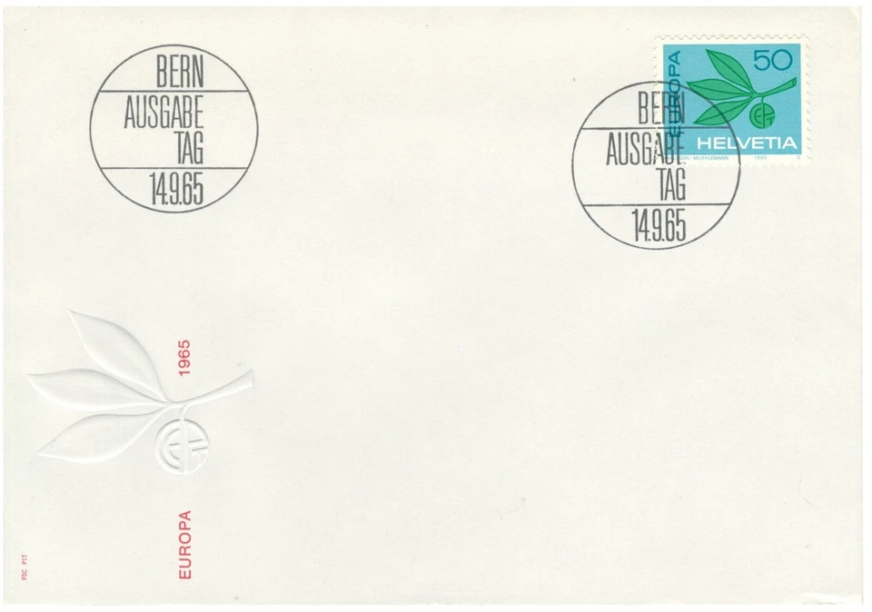 SWITZERLAND  EUROPE TREES  LEAVES FDC ILLUSTRATED COVER EUROPA  LOT(SWISS  47) - Image 1 of 1