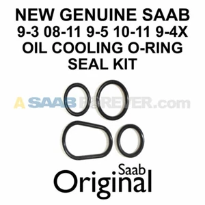 NEW GENUINE SAAB 9-3 9-5 9-4X OIL COOLER O-RING Kit 2.0T 2.8T 08-11 OEM 12634385 - Picture 1 of 3