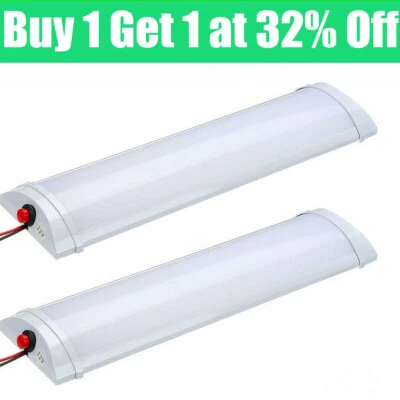 12V 72 LED Car Interior Strip Lights Bar Light for Car Van Caravan Boat Home Bus