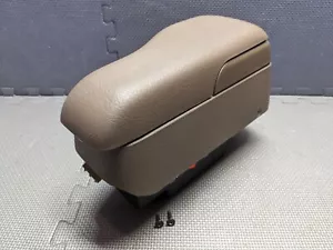 2000-2002 Saturn S-Series SL SC SW BROWN Center Console Armrest Assembly - Picture 1 of 14
