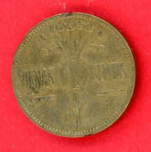 LITHUANIA 1 CENTAS 1925 KM # 71 VF. - Picture 1 of 2