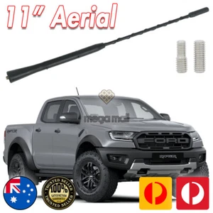 ANTENNA / AERIAL STUBBY BEE FOR FORD RANGER PX 2012>2020 BLACK WHIP 11 INCH - Picture 1 of 12