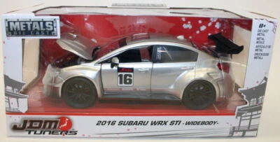 Jada 1/24 Scale Car 99092 - JDM Tuners 2016 Subaru WRX STi Widebody - Silver - Immagine 1 di 4