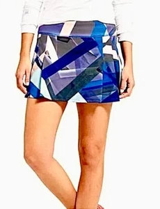 Athleta Electric Geo Sport Speed Skort Pleated Tennis Golf Skirt Womens Size Med - Picture 1 of 15