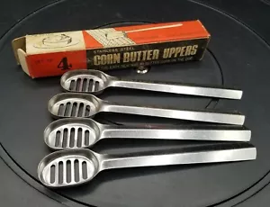 Seltene Vintage 4er Set Edelstahl Mais Butter Uppers Japan OVP 7606 - Bild 1 von 6