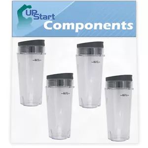 4 Pack Replacement Single Serve 16 oz Cup for Ninja Ultima Blender+ BL810 - Picture 1 of 1