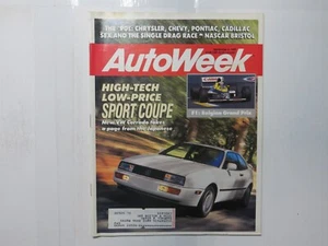 Auto Week Sep 4 1989 VW Corrado Sports Coupe, Nascar Bristol 6B - Picture 1 of 1
