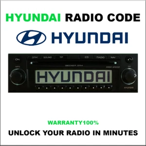 HYUNDAI RADIO CODES UNLOCK STEREO SERIES EMP3 MP3 28 AUTONET PINCODE SERVICE - Picture 1 of 5