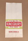 Bouteille de bière pâle/boîte en papier Kingsbury Breweries Manitowoc & Sheboygan, WI
