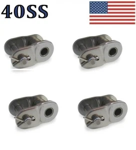 40 SS Edelstahl Rollenkette versetztes Glied (Menge 4) 1/2" Teilung - Bild 1 von 1