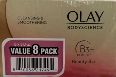 OLAY Bodyscience Limpieza y Suavizante B3 + Barra de Péptidos Paquete de 8 Foto 1 de 2