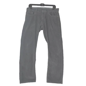 Levi Strauss 514 Trousers Mens W32 x L27 Gray Corduroy Straight Leg Low Rise - Picture 1 of 10