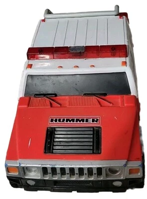 Hasbro Tonka Hummer Fire Dept Rescue Vehicle 2004-5 Lights Flash Siren Calls - Image 1 of 4