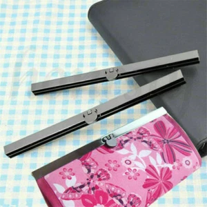 19cm Purse Wallet Frame Bar Edge Strip Clasp Metal Openable Edge Replacement Pip - Picture 1 of 8