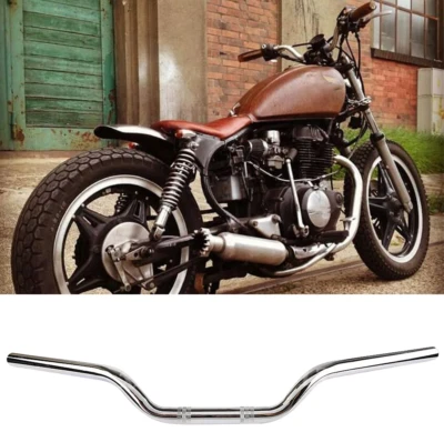 Manillar de moto cromado 7/8" 22MM para Honda CM 250 400 450 personalizado Foto 1 de 4