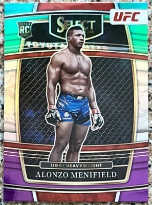 2022 Panini Select UFC ALONZO MENIFIELD RC Tri-Color Concourse #4 🔥 - Image 1 of 2