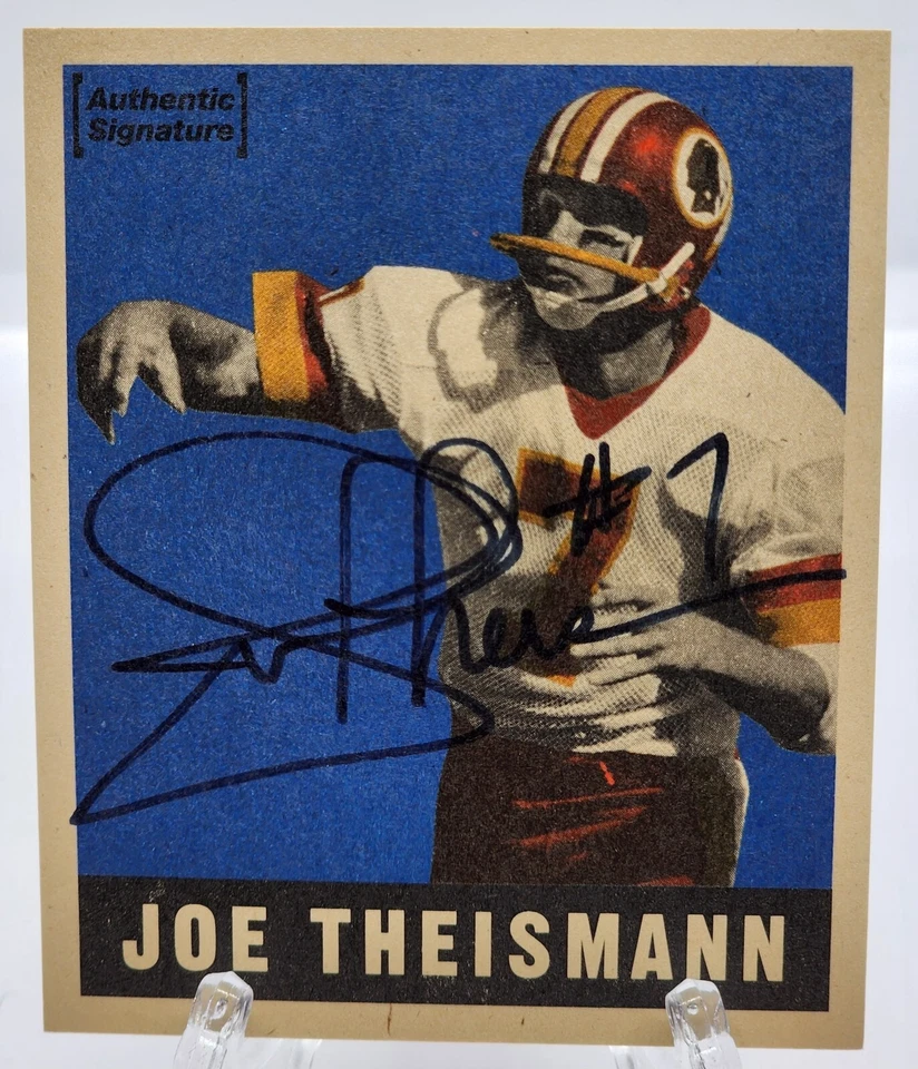 1997 Donruss Joe Theismann 1794/1948 Authentic Signature #17 Auto Redskins - Image 1 of 2