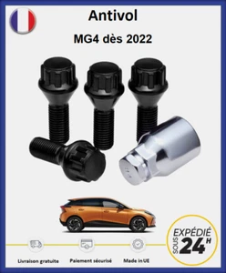 Ecrous antivol de roues noir MG4 dès 2022 - Photo 1 sur 1