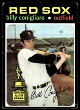 1971 Topps Baseball Card Billy Conigliaro A Boston Red Sox #114
