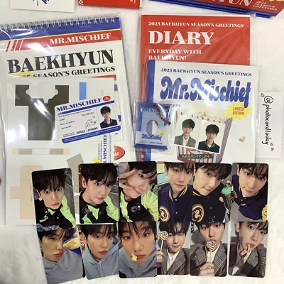 EXO - BAEKHYUN 2025 Season's Greetings [Mr.Mischief] INB 100 PHOTOCARD OFFICIAL - Image 1 of 4