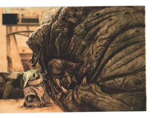 2024 Topps Star Wars Galaxy Chrome 53 Calming Touch Grogu - Picture 1 of 2