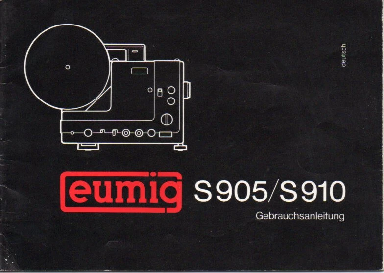 Bedienungsanleitung Manual Filmprojektor Eumig S905 / S910 - Bild 1 von 1