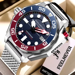 FeelNever Mens Watch Automatic Stainless Steel 1000M Waterproof Dive Watch Mens - Picture 1 of 6