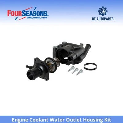 Kit de carcasa de salida de agua de refrigerante para motor Ford Focus 2000-2004 4 estaciones 2001 Foto 1 de 4