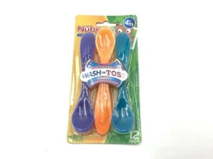 Nuby Waschen oder Werfen 12er Pack Entwöhnungslöffel - Bild 1 von 3