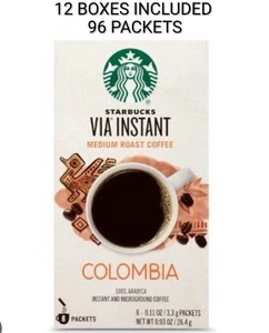 Starbucks Via Instant Medium Roast Coffee - Colombia (12 Boxen/96 Packungen) - Bild 1 von 2