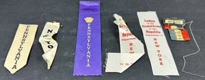 Ladies of the Grand Army of th Republic Ribbons Conventions Pieces GAR - Picture 1 of 4
