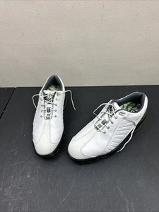 FootJoy 9 M "FJ" DNA Herren Spikes Golfschuhe - Weiß/Schwarz 53493 - Bild 1 von 8
