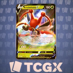 Pokemon - Kricketune V - 006/163 - SWSH05: Battle Styles - Holo - Ultra Rare NM - Picture 1 of 1
