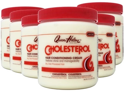 Paquete de 6 crema de colesterol Queen Helene acondicionador profundo para cabello seco 15 oz Foto 1 de 4