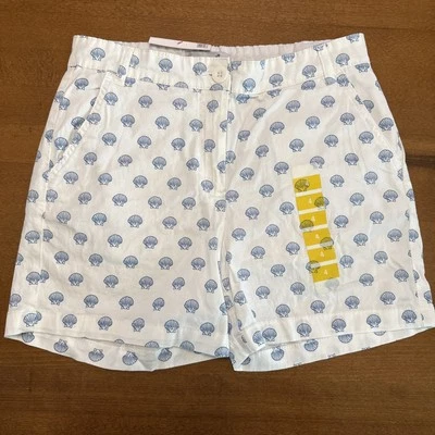 Caribbean Joe & Company Seashell Pantalones Cortos Mujer Talla 4 Algodón Nuevo Con Etiquetas 4.5” Entrepierna Foto 1 de 4