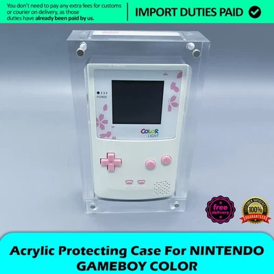 GBC Game Boy Color Consola Acrílico Magnético Protector Vitrina Para Nintendo EE. UU. Foto 1 de 4