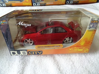 Dub City 2002 Cadillac CTS Red 1:24 Diecast NEW In Box Jada Toys - Image 1 of 2