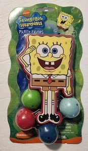 Vintage SpongeBob Squarepants Party Favors Paddle Balls Bikini Bottom Nick - Picture 1 of 4