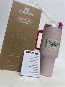 Stanley quencher H2.O 40 OZ Tumblr two tone Cherry Blossom Pink W/ Hot Pink - Picture 1 of 9