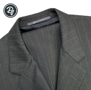 Bespoke 42 R Hickey Freeman X Loro Piana Tasmanian 120's Mid Grey Pinstripe Suit - Picture 1 of 19