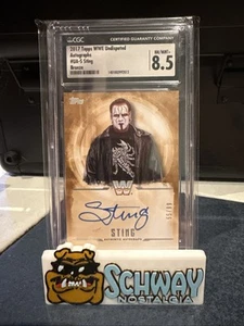 Sting 2017 TOPPS WWE UNDISPUTED Silver Auto /99 CGC 8.5 - Picture 1 of 2